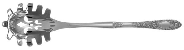 Rose (Sterling, 1937, No Monograms) Pasta Server with Stainless Bowl HC