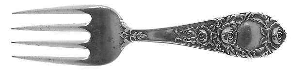 Rose (Sterling, 1937, No Monograms) Small Baby Fork