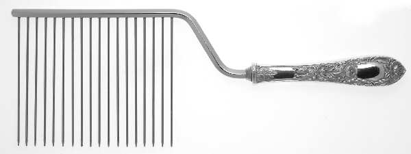 Rose (Sterling, 1937, No Monograms) Cake Breaker with Silverplate Prongs