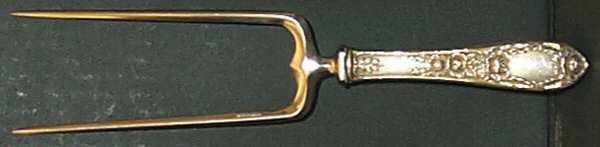 Rose (Sterling, 1937, No Monograms) Large Joint/Roast Holder Fork