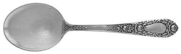 Rose (Sterling, 1937, No Monograms) Straight Handle Baby Spoon