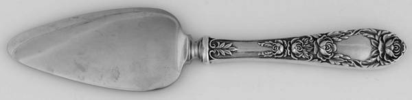 Rose (Sterling, 1937, No Monograms) Cheese Server with Stainless Blade