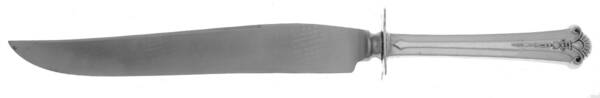 Severn-Worthington (Sterling, 1940) Large Carving/Roast Knife StnlBl w/Sterling Guard
