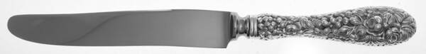Stieff Rose (Sterling, 1892, No Monograms) Knife-New French/Hollow Full Repousse by Kirk Stieff