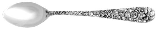Stieff Rose (Sterling, 1892, No Monograms) Infant Feeding Spoon HC