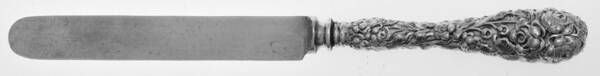 Stieff Rose (Sterling, 1892, No Monograms) Dessert Knife with Stainless Blade by Kirk Stieff