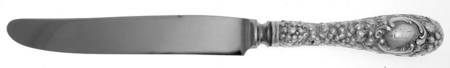 Stieff Rose (Sterling, 1892, No Monograms) New French Hollow Knife with Bolster,Full Repousse