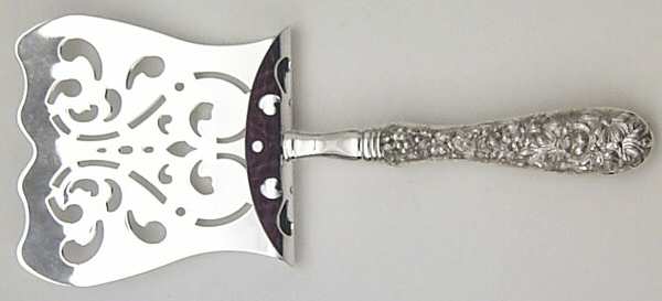 Stieff Rose (Sterling, 1892, No Monograms) Hollow Asparagus Server with Silverplate Hood