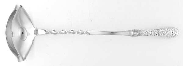 Stieff Rose (Sterling, 1892, No Monograms) Punch Ladle with Stainless Bowl