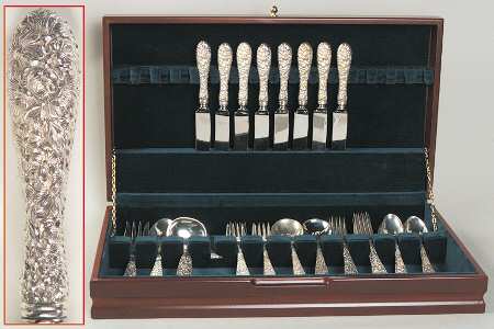 Stieff Rose (Sterling, 1892, No Monograms) 46 Piece Set
