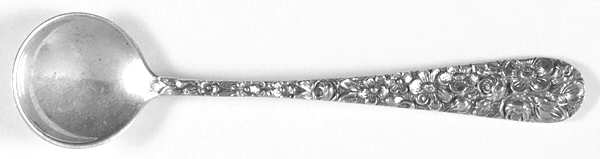 Stieff Rose (Sterling, 1892, No Monograms) Individual Salt Spoon