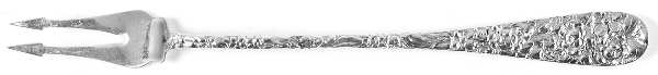 Stieff Rose (Sterling, 1892, No Monograms) Long Handle Olive Fork