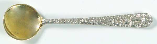 Stieff Rose (Sterling, 1892, No Monograms) Master Salt Spoon by Kirk Stieff