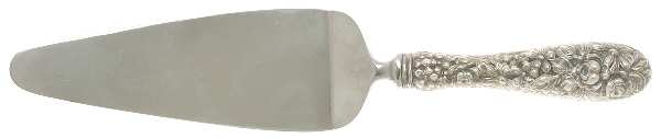 Stieff Rose (Sterling, 1892, No Monograms) Pie Server with Stainless Blade by Kirk Stieff
