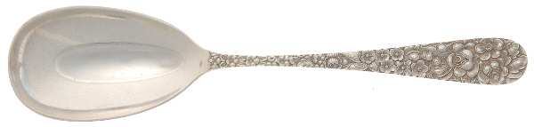 Stieff Rose (Sterling, 1892, No Monograms) Preserve Spoon