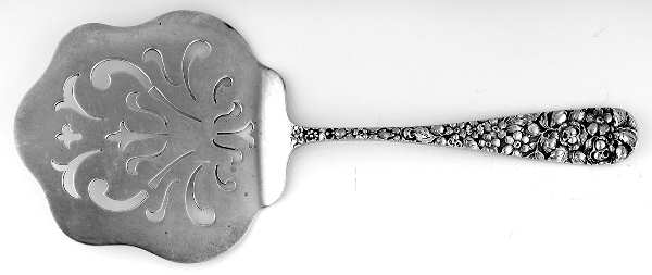 Stieff Rose (Sterling, 1892, No Monograms) Tomato Server, Solid Piece