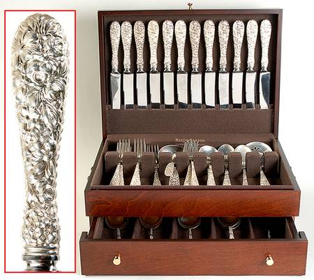Stieff Rose (Sterling, 1892, No Monograms) 143 Piece Set