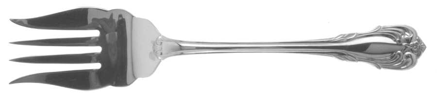 Veranda (Sterling, 1993) Medium Solid Cold Meat Serving Fork