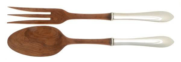 Wadefield (Sterling, 1850) Wooden Bowl 2-Piece Salad Set