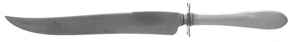 Wadefield (Sterling, 1850) Large Stainless Blade Roast Carving Knife