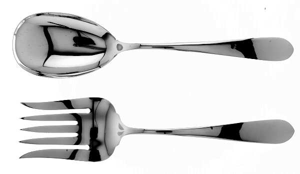 Wadefield (Sterling, 1850) (2 Pc) Solid Salad Set