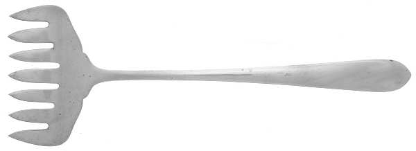 Wadefield (Sterling, 1850) Bacon Fork (All Solid Piece)