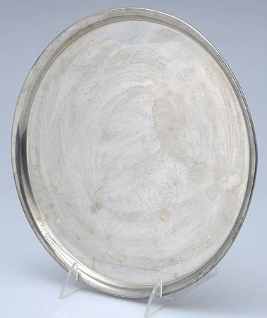 Williamsburg (Pewter, Hollowware) Small Round Pewter Tray