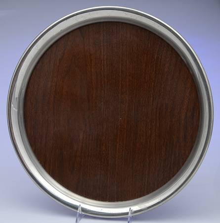 Williamsburg (Pewter, Hollowware) Round Tray with Lucite Center