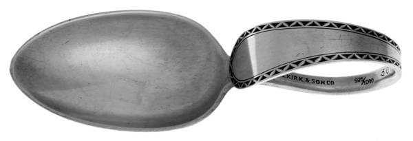 Winslow (Sterling, 1850) Curved Handle Baby Spoon