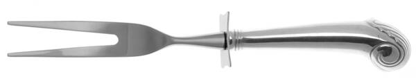 Williamsburg Shell (Sterling, 1970) Carving Fork Small with Stainless Prongs HC