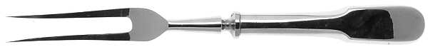 Fiddle Back (Stainless, Glsy) Large Stainless-Prong Roast Carving Fork