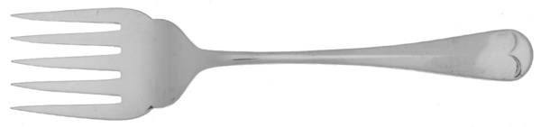 Georgian (Silverplate) Large Solid Cold Meat Serving Fork by Kirk & Matz