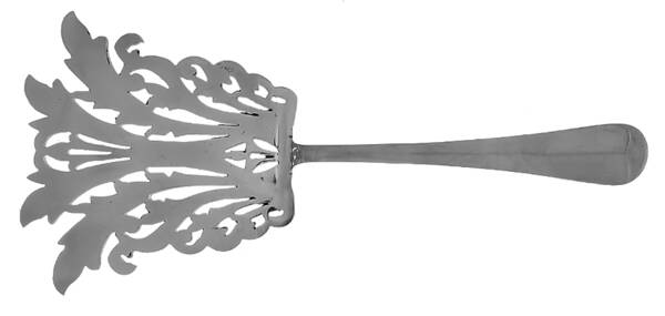 Queen Anne (Stainless, Satin Finish) Asparagus Serving Fork Solid Stainless HC