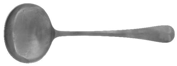 Queen Anne (Stainless, Satin Finish) Solid Gravy Ladle