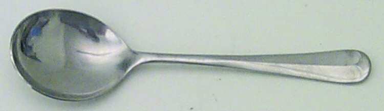 Queen Anne (Stainless, Glossy) Round Bowl Soup Spoon (Gumbo)