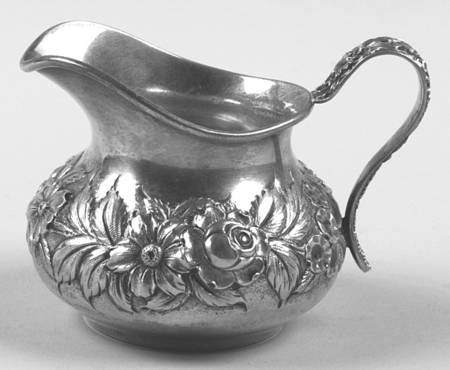 Repousse-Full Chased-Hand Chased Mini Creamer