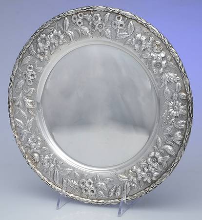 Repousse-Full Chased-Hand Chased Service Plate