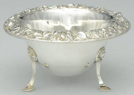 Repousse-Full Chased-Hand Chased Mayonnaise Bowl