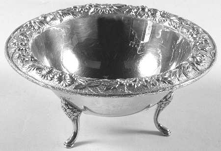 Repousse-Full Chased-Hand Chased Mayonnaise Bowl