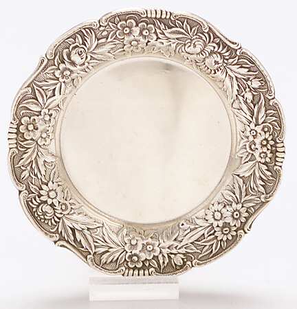 Repousse-Full Chased-Hand Chased Butter Pat