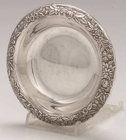 Repousse-Full Chased-Hand Chased Nut Dish
