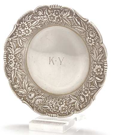 Repousse-Full Chased-Hand Chased Butter Pat