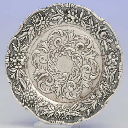 Repousse-Full Chased-Hand Chased Butter Pat