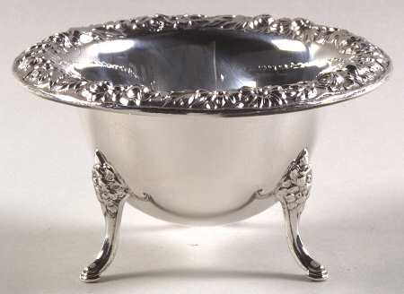 Repousse-Full Chased-Hand Chased Mayonnaise Bowl