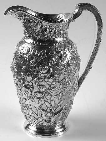 Repousse-Full Chased-Hand Chased 32 Oz Pitcher