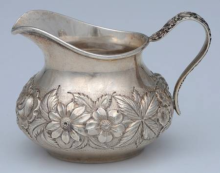 Repousse-Full Chased-Hand Chased Mini Creamer