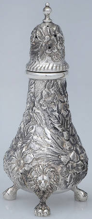 Repousse-Full Chased-Hand Chased Salt Shaker