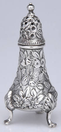 Repousse-Full Chased-Hand Chased Salt Shaker