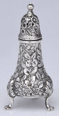 Repousse-Full Chased-Hand Chased Pepper Shaker
