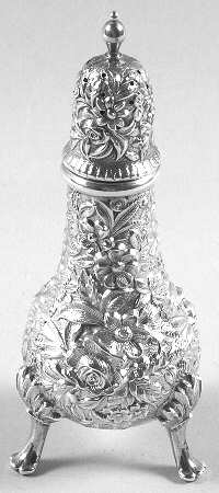 Repousse-Full Chased-Hand Chased Pepper Shaker